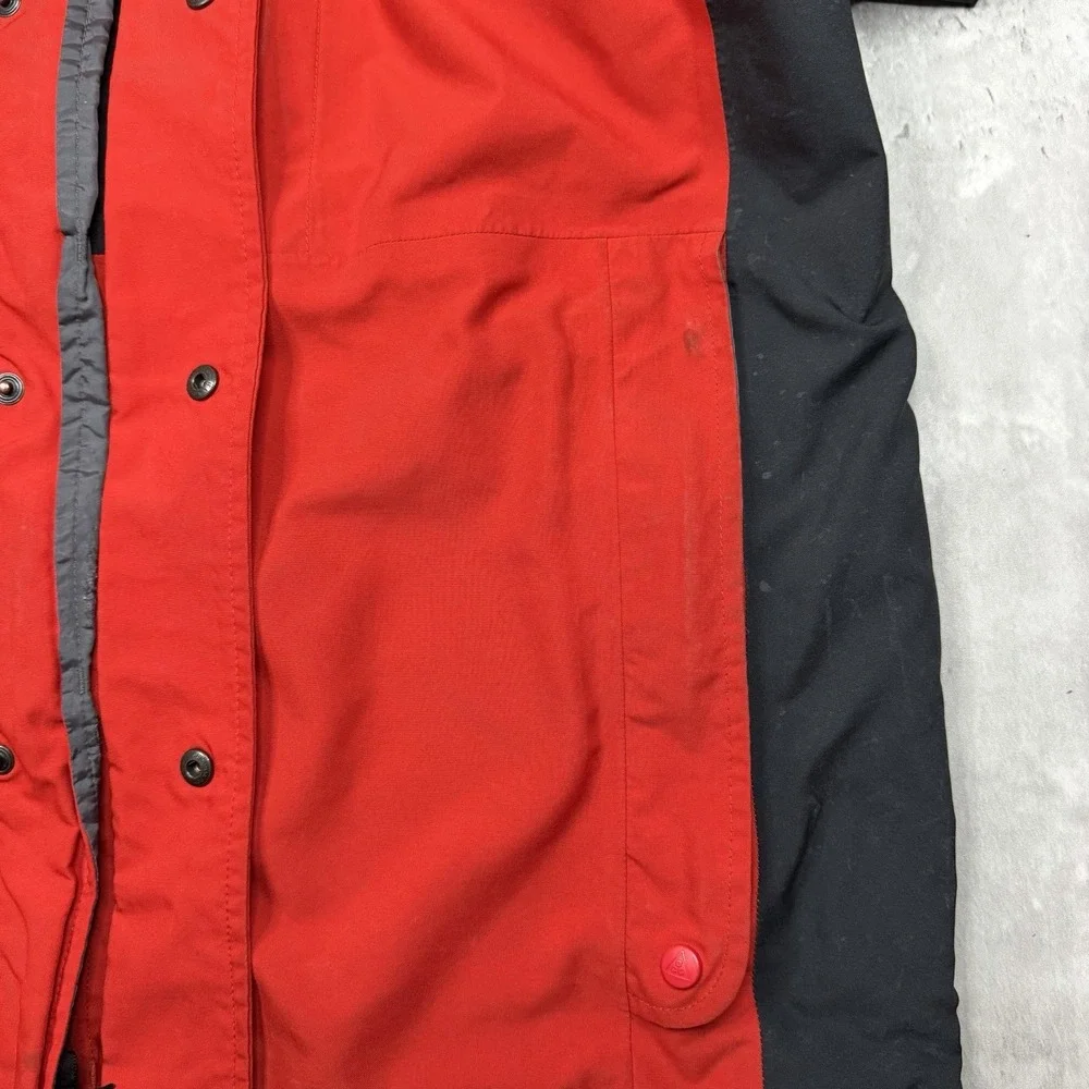 Vintage Nike ACG Storm Fit Full Zip Jacket Windbreaker Rain Gorp Red Hooded M